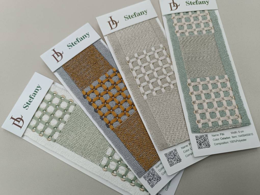 Fibi бордюр для штор Daylight, Геометрия от магазина Ткани Мира ✅