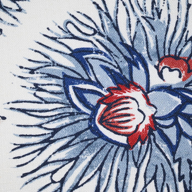 картинка Dahlia Trail Indigo Cochineal ткань Galleria Arben 