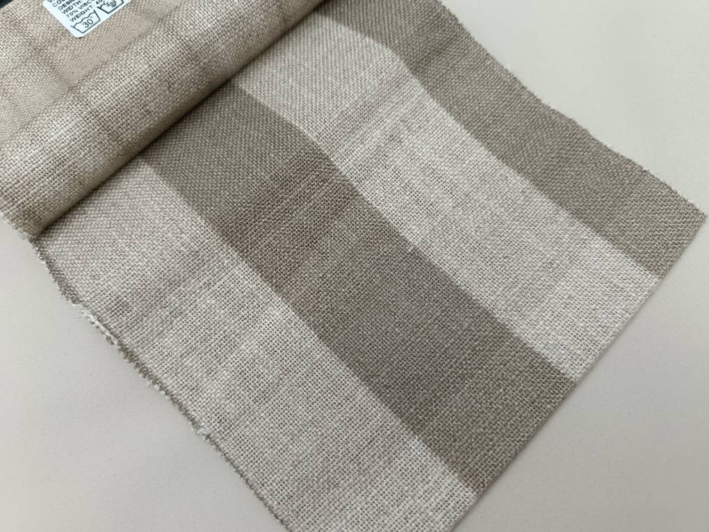 Cuadros Beige ткань SG Hogar, Клетка от магазина Ткани Мира ✅