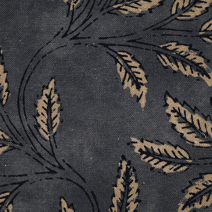 картинка Dabu Leaf Charcoal ткань Galleria Arben 