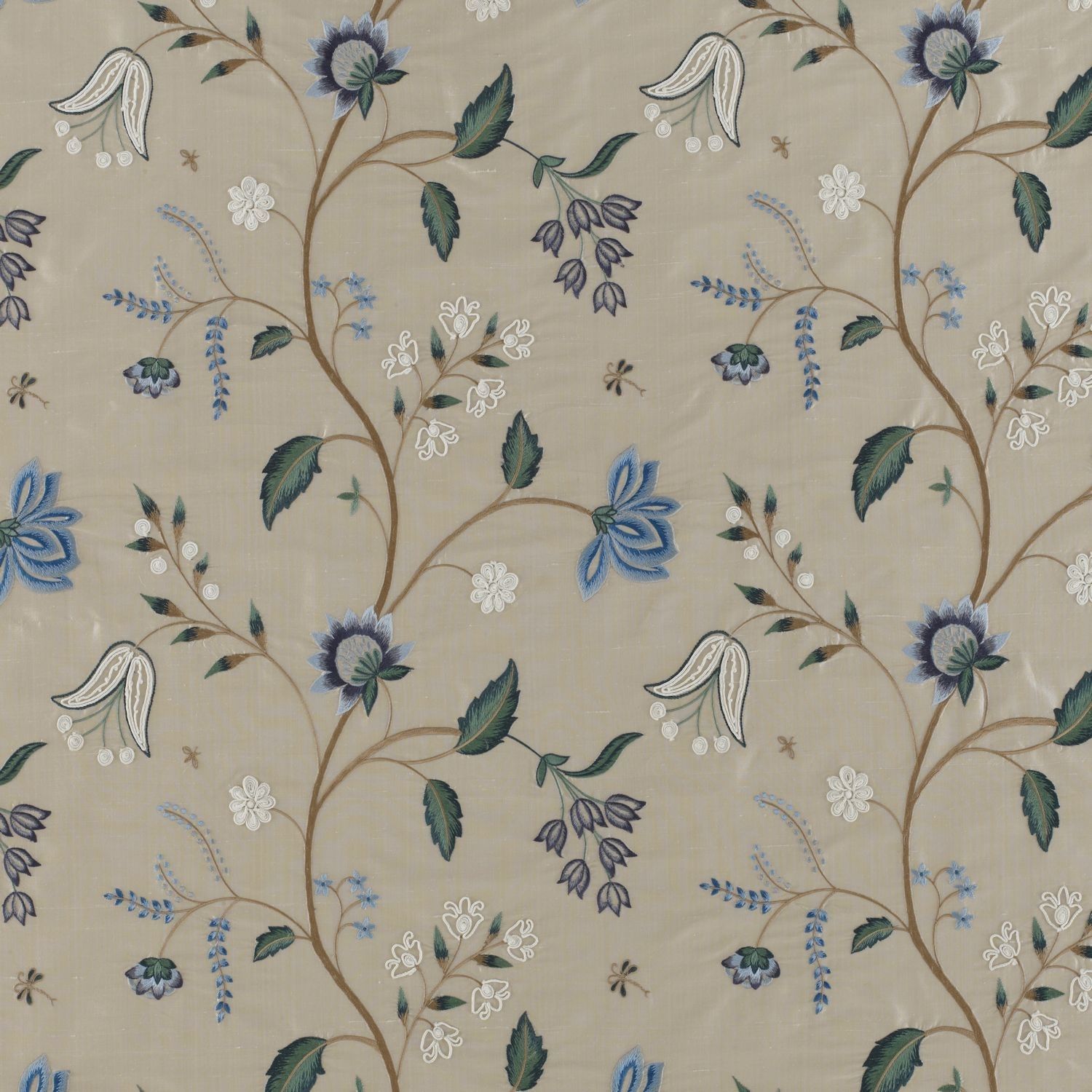 Bring The Garden In Silwood Silk ткань James Hare, Цветы-Растения от магазина Ткани Мира ✅