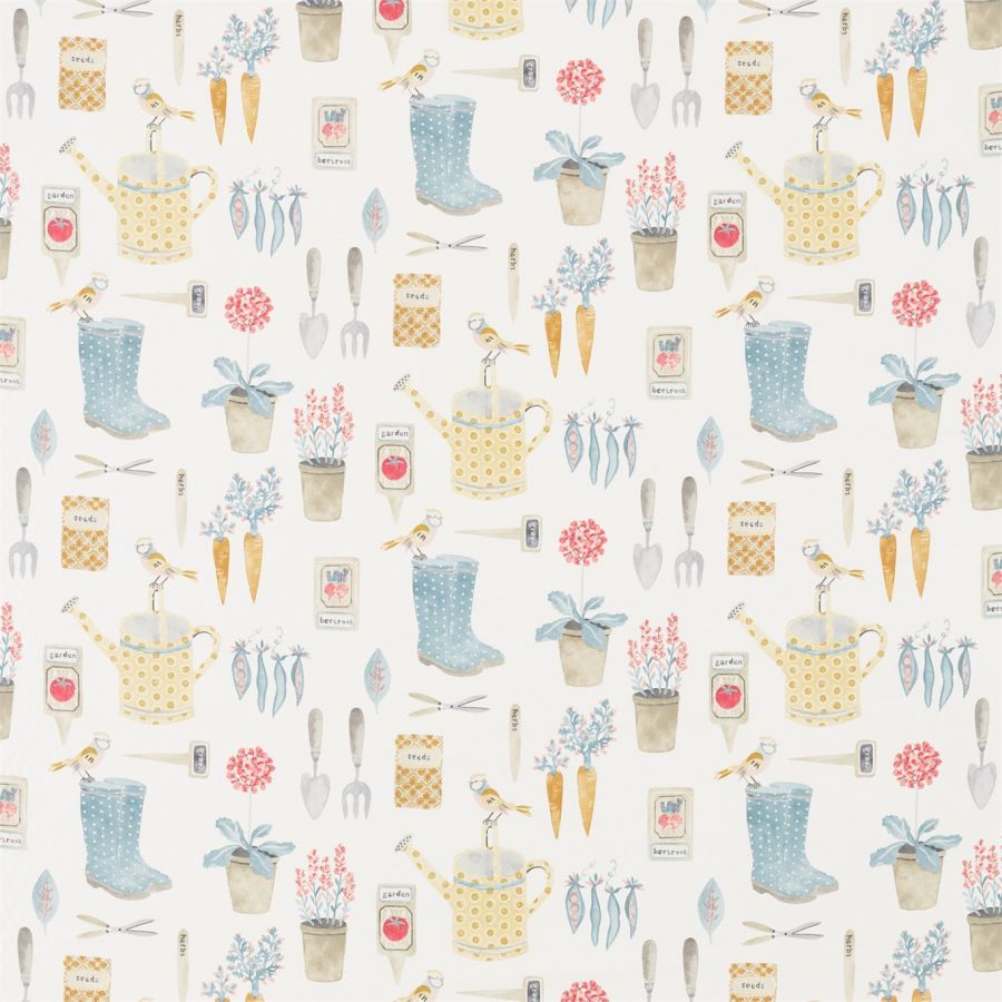 Ткань Sanderson 226347  The Potting Room Prints and Embroideries, Персонажи Цветы-Растения Предметы от магазина Ткани Мира ✅