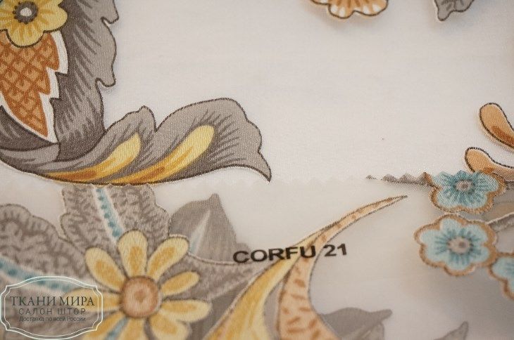 Ткань Corfu 17, 19, 21, 23, Цветы-Растения от магазина Ткани Мира ✅