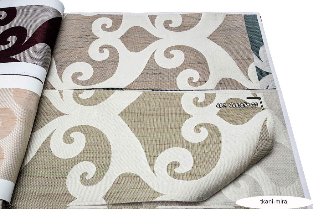 Castello 01,02,03,04,05,06,07 ткань 5 авеню, Вензель-Завитки от магазина Ткани Мира ✅