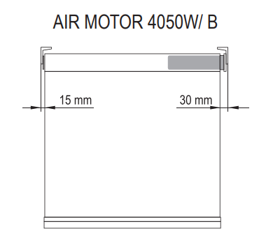 Рулонная штора с электроприводом 4070 Air Motor ❤️ от магазина Ткани Мира