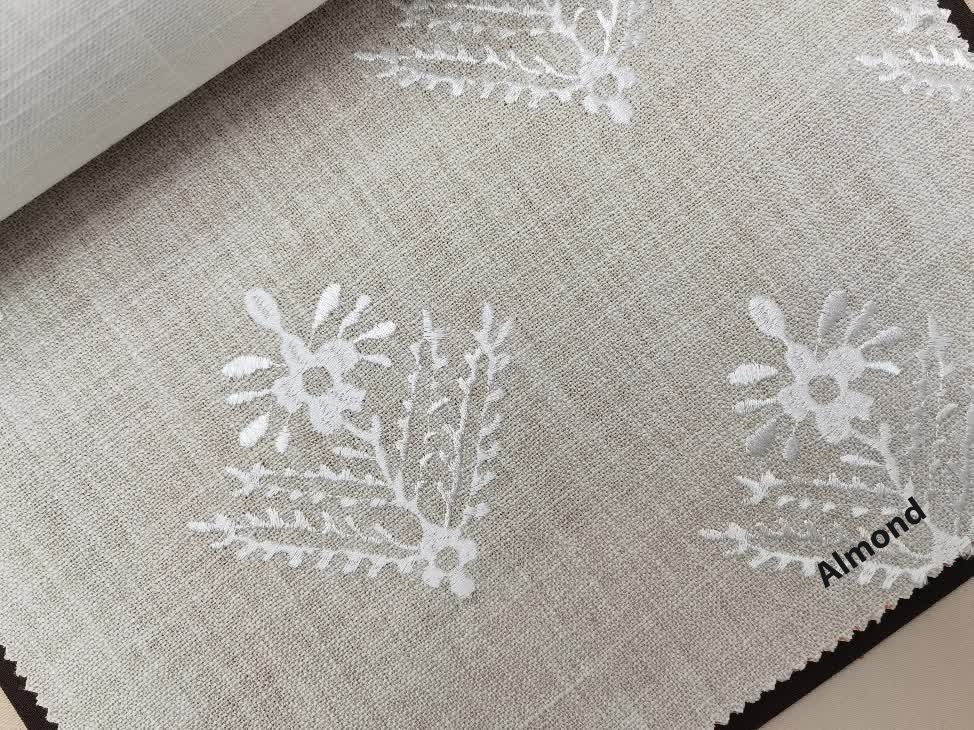 Lady Fern embrodery ткань Laura Ashley, Цветы-Растения от магазина Ткани Мира ✅