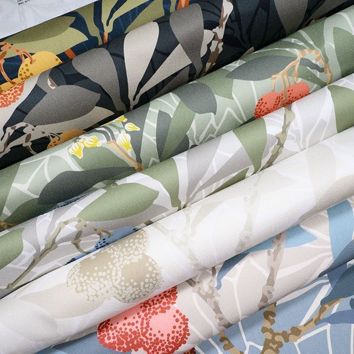 картинка Strawberry Tree Sonata Blue ткань Silver Studio 