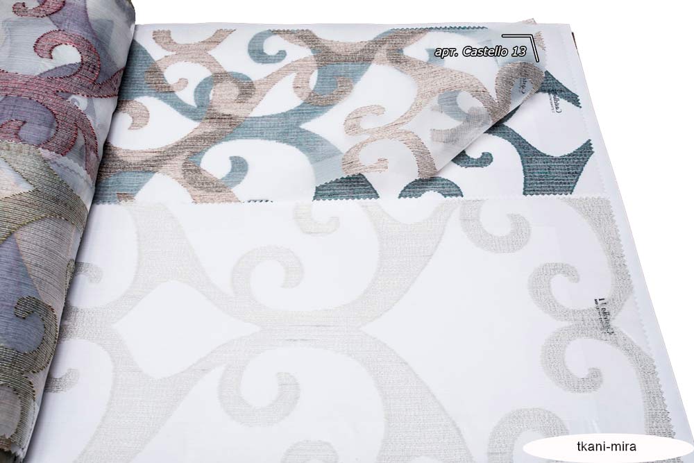 Castello 08,09,10,11,12,13,14 ткань 5 авеню, Вензель-Завитки от магазина Ткани Мира ✅