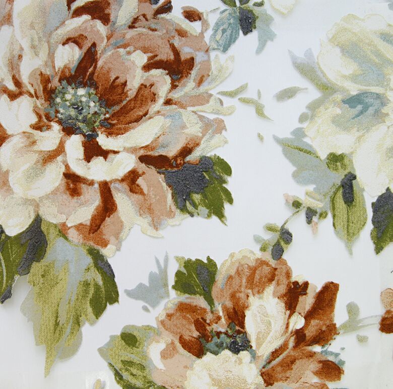 Shiraz Rose Devore ткань Dom Caro, Цветы-Растения от магазина Ткани Мира ✅