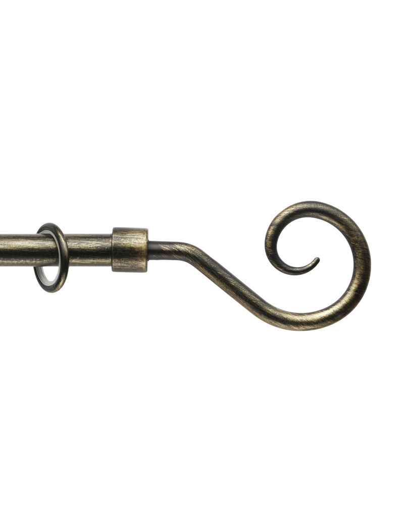 картинка Карниз Артик «Крюк» Черно-золотой магазин Ткани мира являющийся официальным дистрибьютором в России  картинка Карниз Артик «Крюк» Черно-золотой от магазина Ткани мира