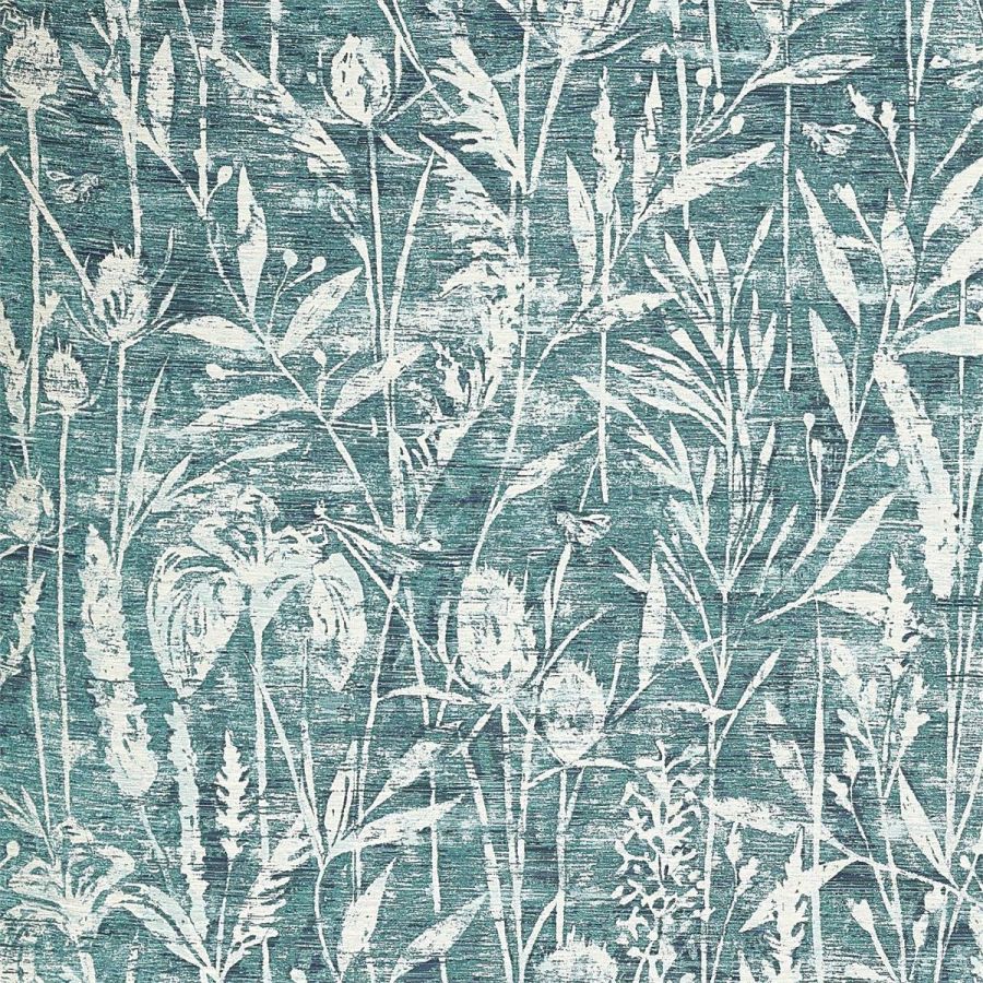 картинка Ткань Sanderson 237199 Violet Grasses Cobalt 