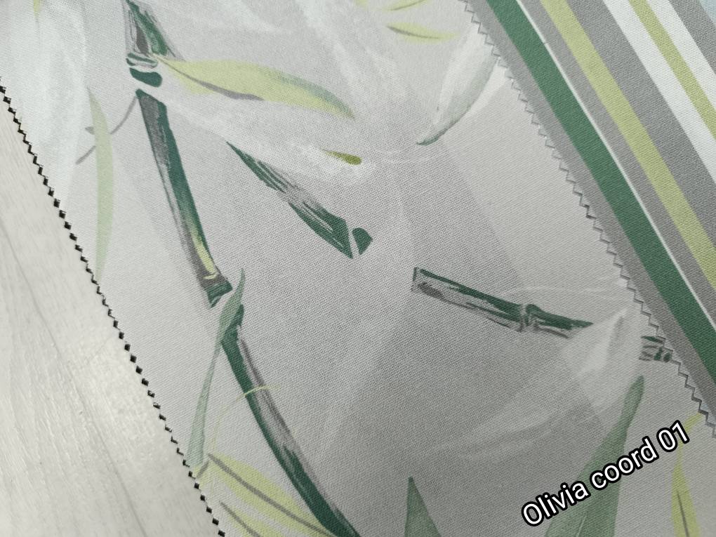 Olivia Coord ткань Fabric club, Цветы-Растения от магазина Ткани Мира ✅