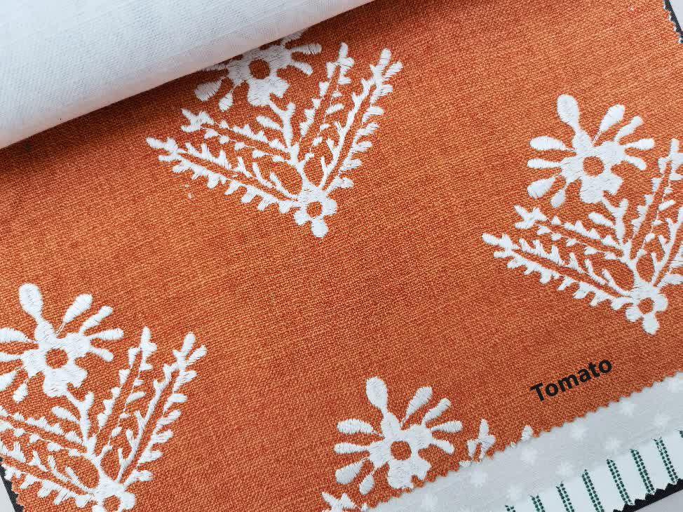 Lady Fern embrodery ткань Laura Ashley, Цветы-Растения от магазина Ткани Мира ✅