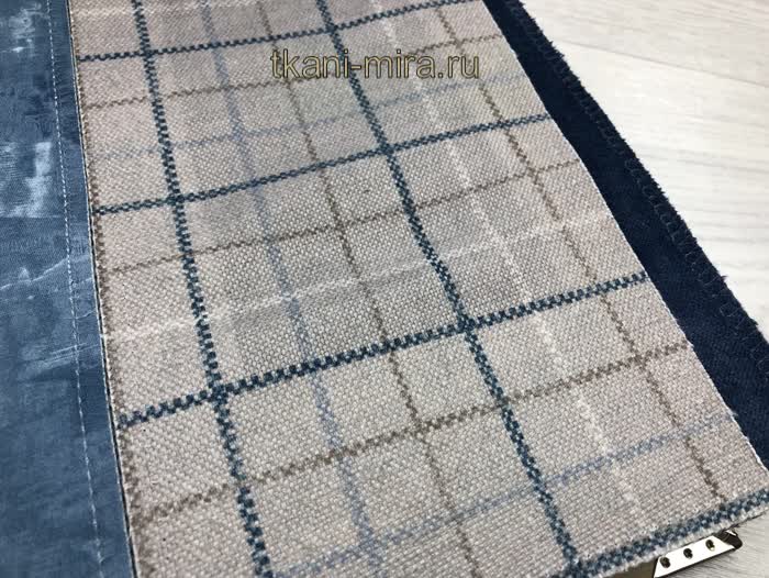 Burlington ткань Daylight каталог Rush, Клетка от магазина Ткани Мира ✅