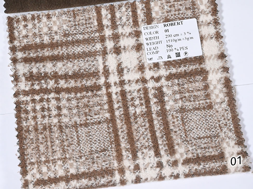 ROBERT ткань El Desing, Клетка от магазина Ткани Мира ✅