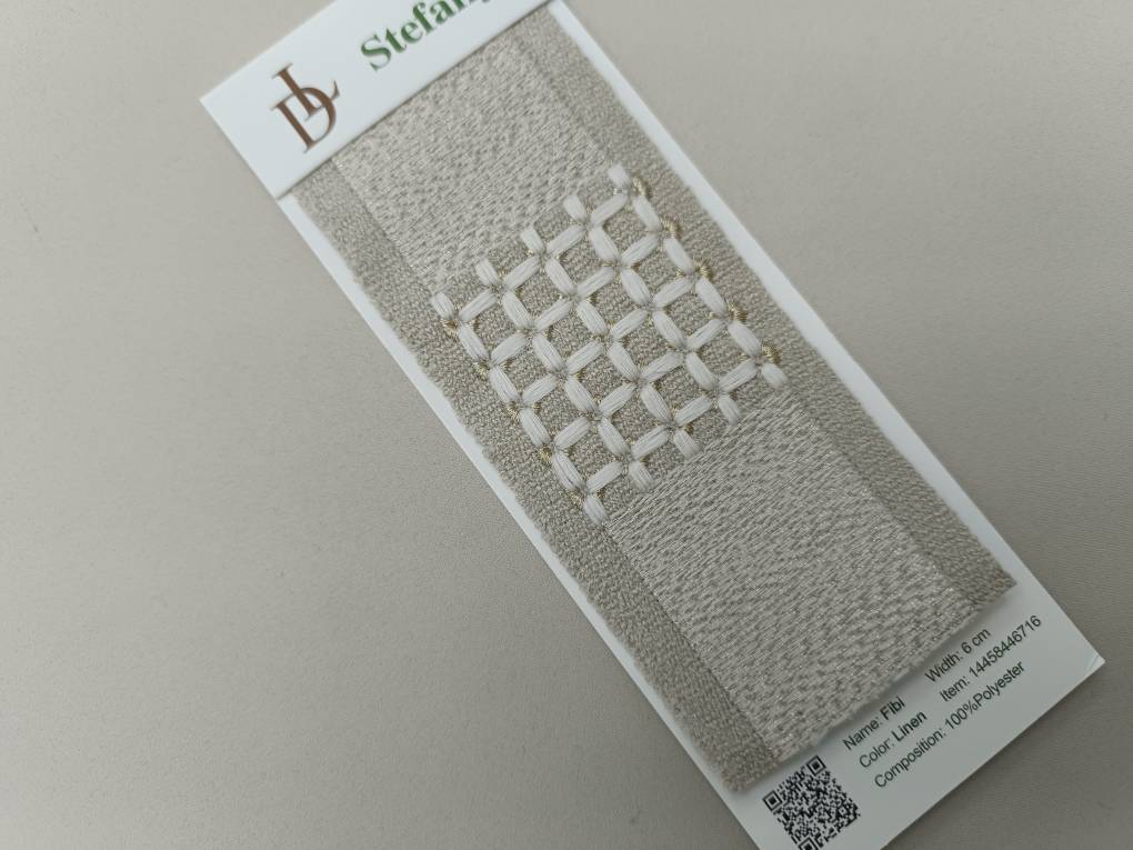 Fibi бордюр для штор Daylight, Геометрия от магазина Ткани Мира ✅