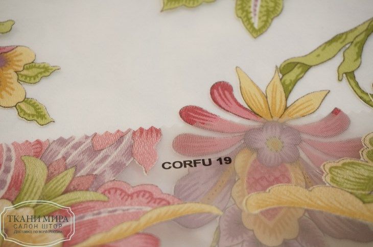 Ткань Corfu 17, 19, 21, 23, Цветы-Растения от магазина Ткани Мира ✅