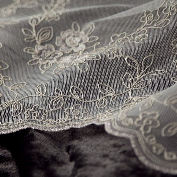 Mona Lisa Embrodery 46699 ткань Vip Dekor, Цветы-Растения от магазина Ткани Мира ✅