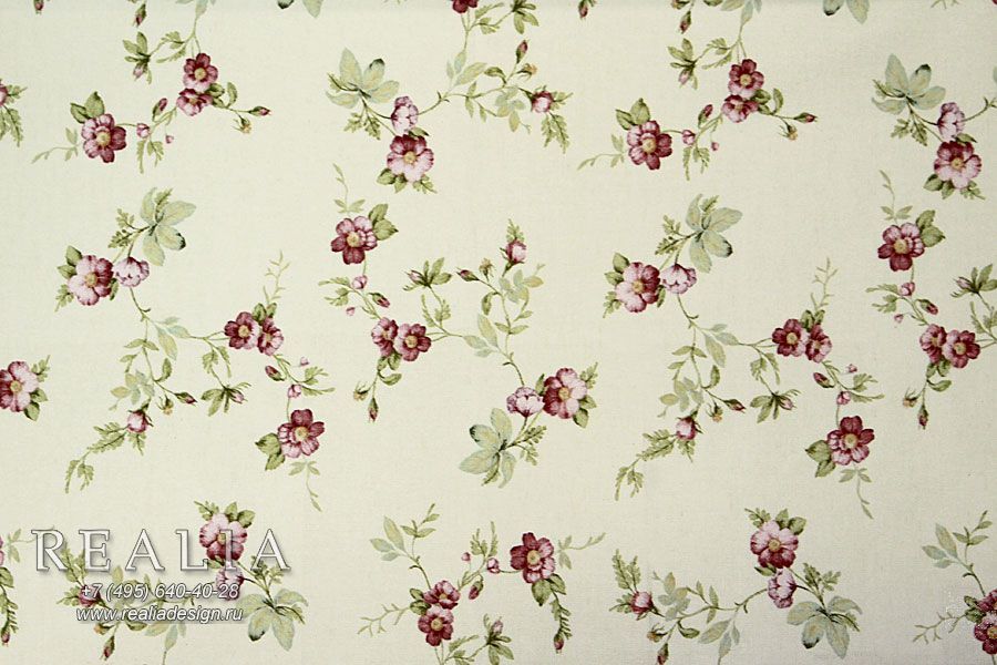 Jardin LORYS ткань Realia, Цветы-Растения от магазина Ткани Мира ✅