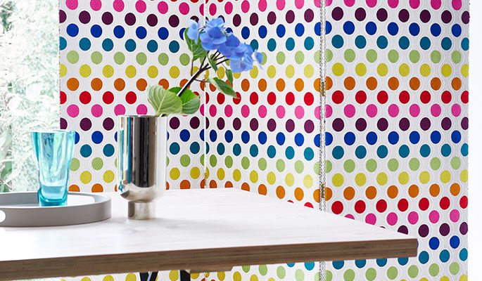 Portobello Calypso 31594 ткань James Hare, Волны-Зигзаги Горошек от магазина Ткани Мира ✅