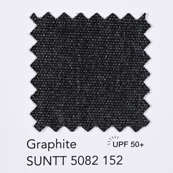 Ткань для штор Sunbrella plus 5082 Graphite, Рогожка от Sunbrella ткани в магазине Ткани мира