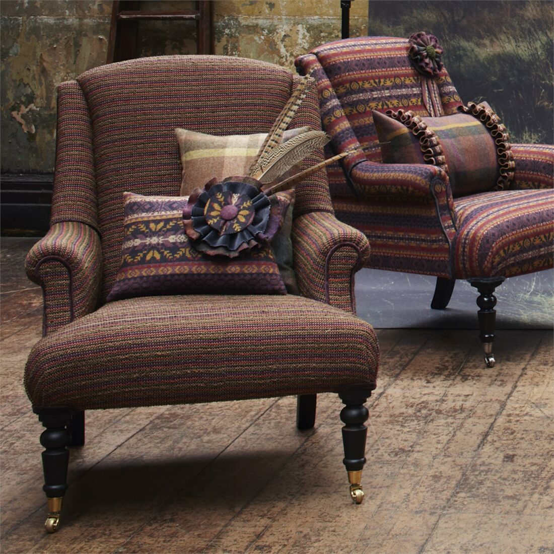 Cairngorm 330142 ткань Zoffany, Полоска от магазина Ткани Мира ✅