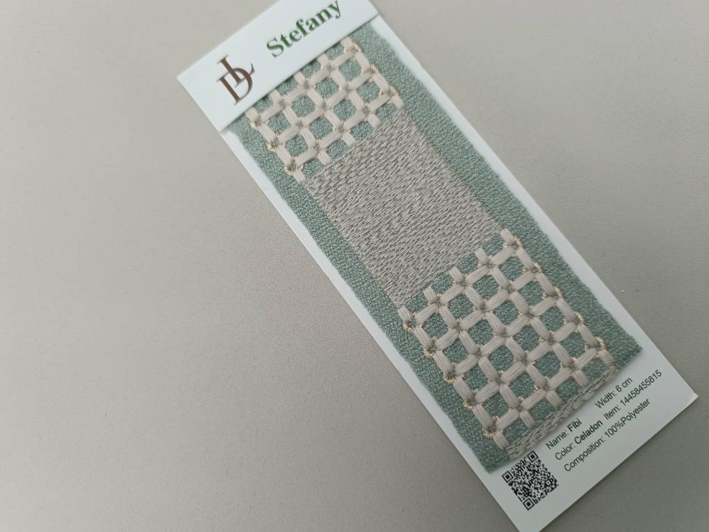 Fibi бордюр для штор Daylight, Геометрия от магазина Ткани Мира ✅