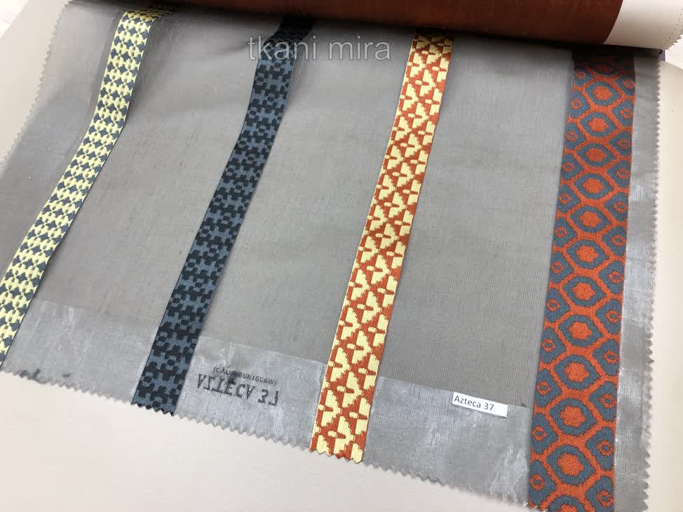 Ткань  Azteca 07, 17, 27, 37, 47, Полоска от магазина Ткани Мира ✅