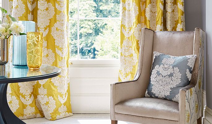 Portobello Westbourne Damask 31587 ткань James Hare, Дамаск от магазина Ткани Мира ✅