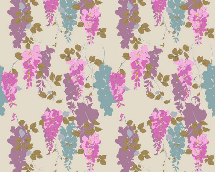 Mystical Wisteria ткань Blendworth, Цветы-Растения от магазина Ткани Мира ✅