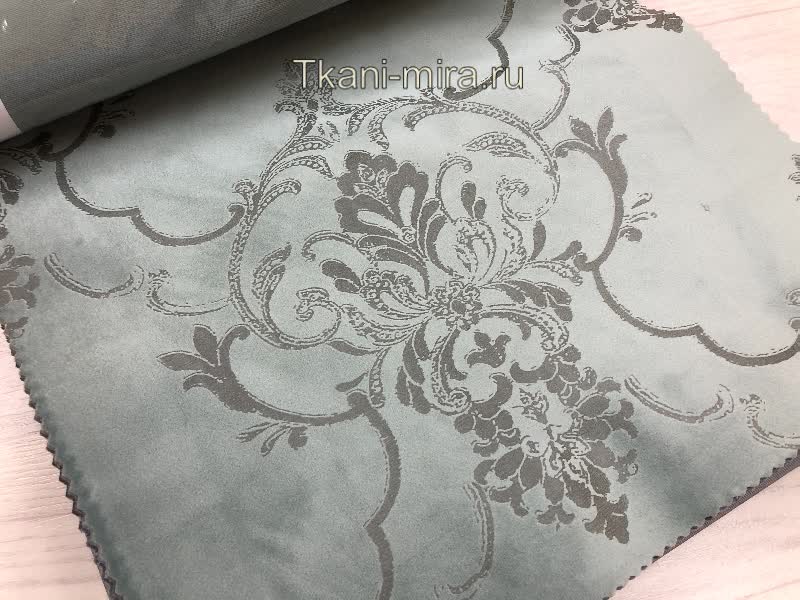 Symphony-0177-v01 ткань Windeco, Вензель-Завитки Дамаск от магазина Ткани Мира ✅