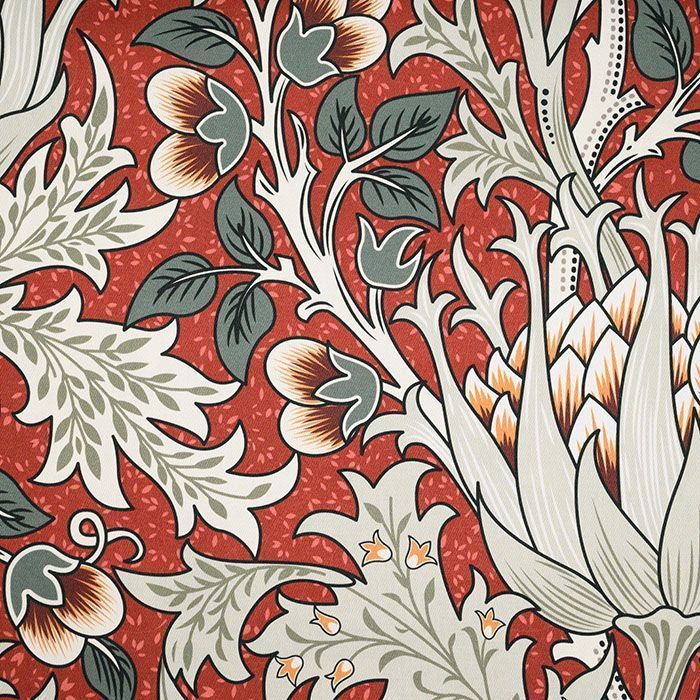 картинка Artichoke Tanager Red ткань Silver Studio 