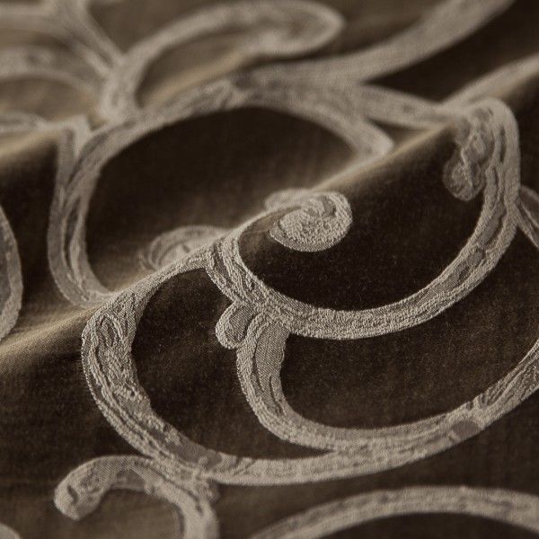 Ballad 9152 ткань Vip Dekor, Вензель-Завитки от магазина Ткани Мира ✅