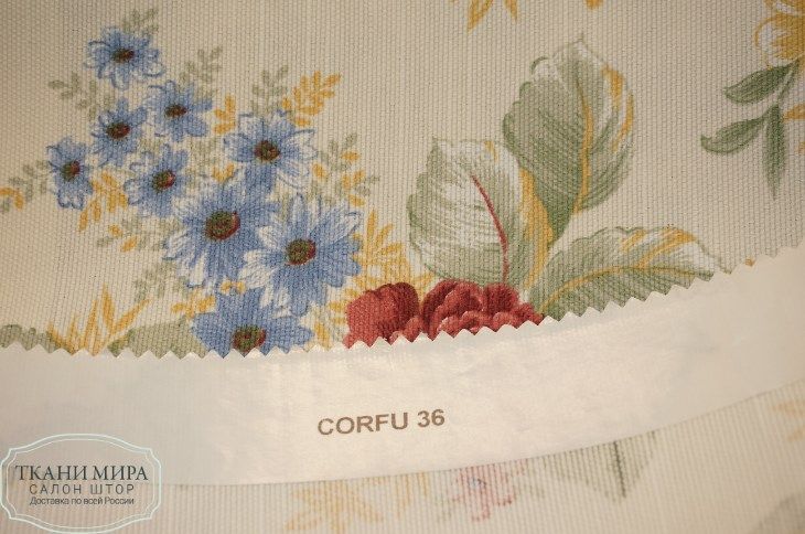 Ткань Corfu 34,36,38,40, Цветы-Растения от магазина Ткани Мира ✅