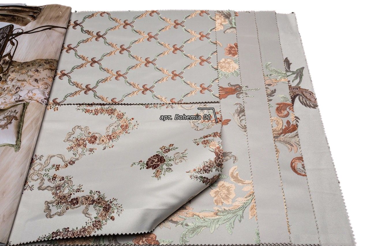 Bohemia 01, 07, 13, 19, 25, 31, 37, 43 ткань 5 авеню, Цветы-Растения от магазина Ткани Мира ✅
