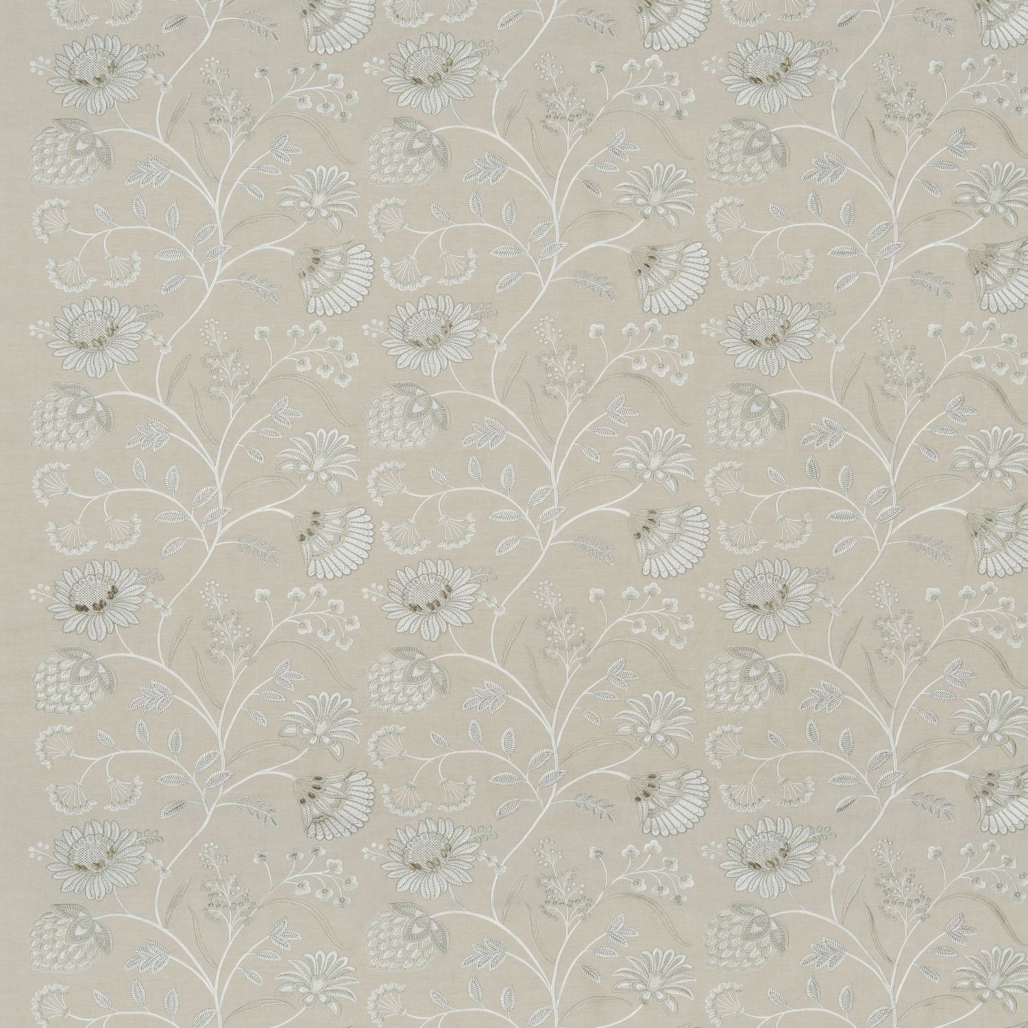 Bring The Garden In Siam Linen ткань James Hare, Цветы-Растения от магазина Ткани Мира ✅