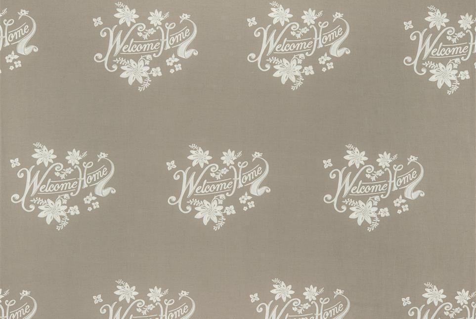Mountain Deluxe Welcome Home ткань Fine, Буквы-Надписи от магазина Ткани Мира ✅