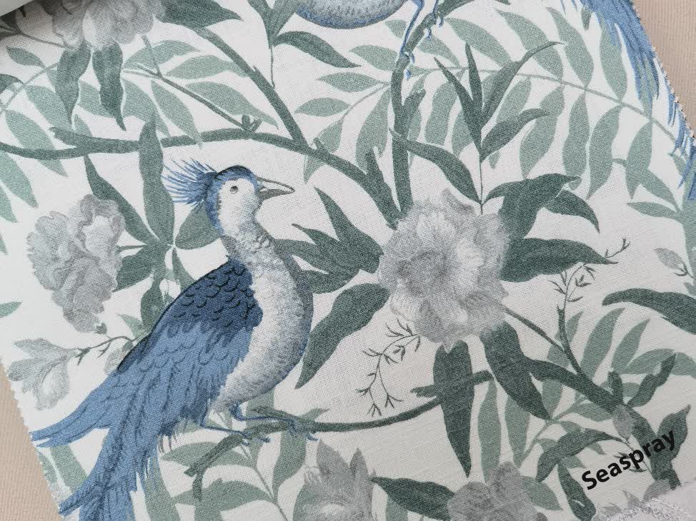 Osterley Birds ткань Laura Ashley, Животные Цветы-Растения от магазина Ткани Мира ✅