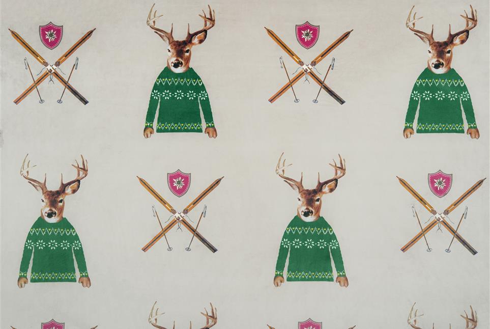 Mountain Deluxe Welcome Home Mountain Mania ткань Fine, Персонажи от магазина Ткани Мира ✅