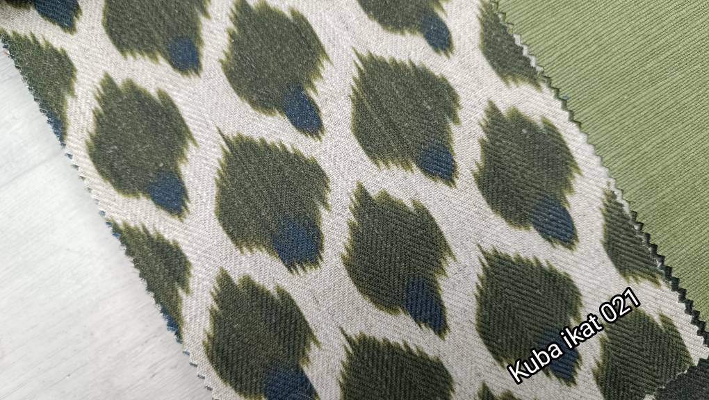 Kuba Ikat ткань  Evdekor, Абстракция от магазина Ткани Мира ✅