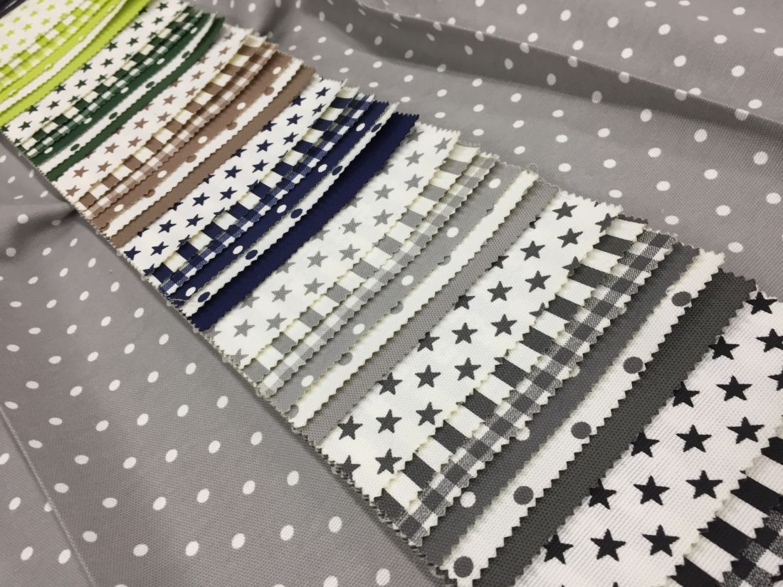 Ponarea ткань Via Roma, Горошек Полоска Клетка Предметы Однотонная от магазина Ткани Мира ✅