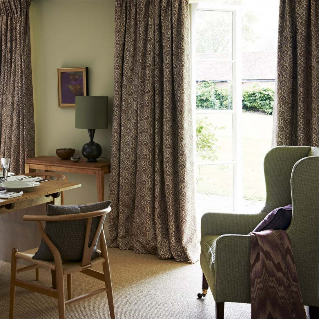 Diamonds&Flowers ZTOW 320804 ткань Zoffany, Цветы-Растения Геометрия от магазина Ткани Мира ✅