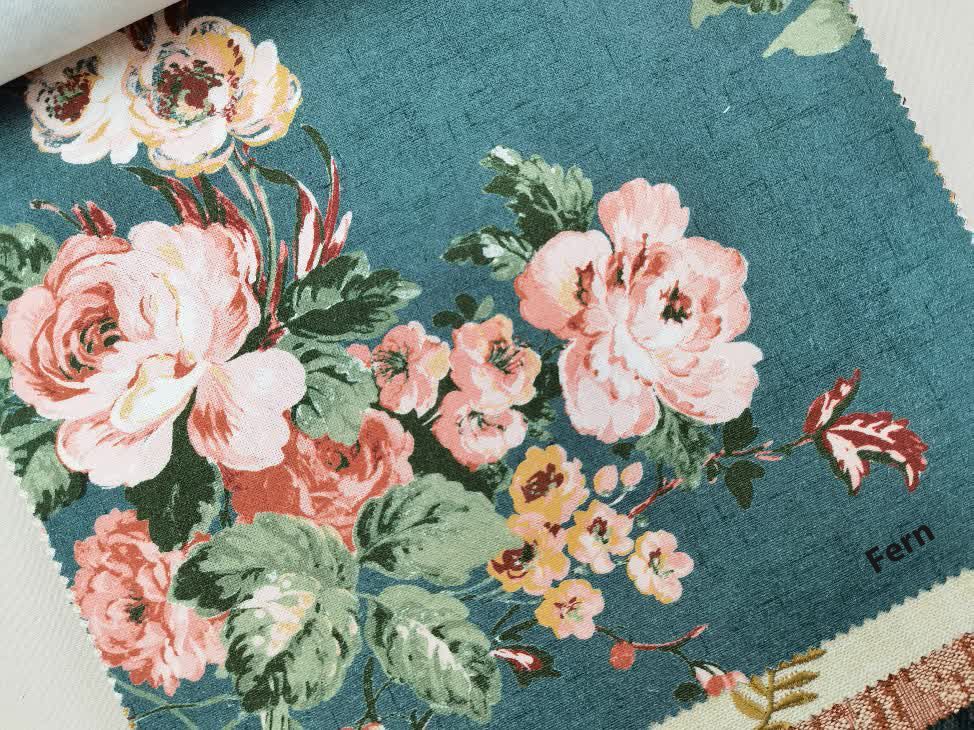 Rosemore ткань Laura Ashley, Цветы-Растения от магазина Ткани Мира ✅