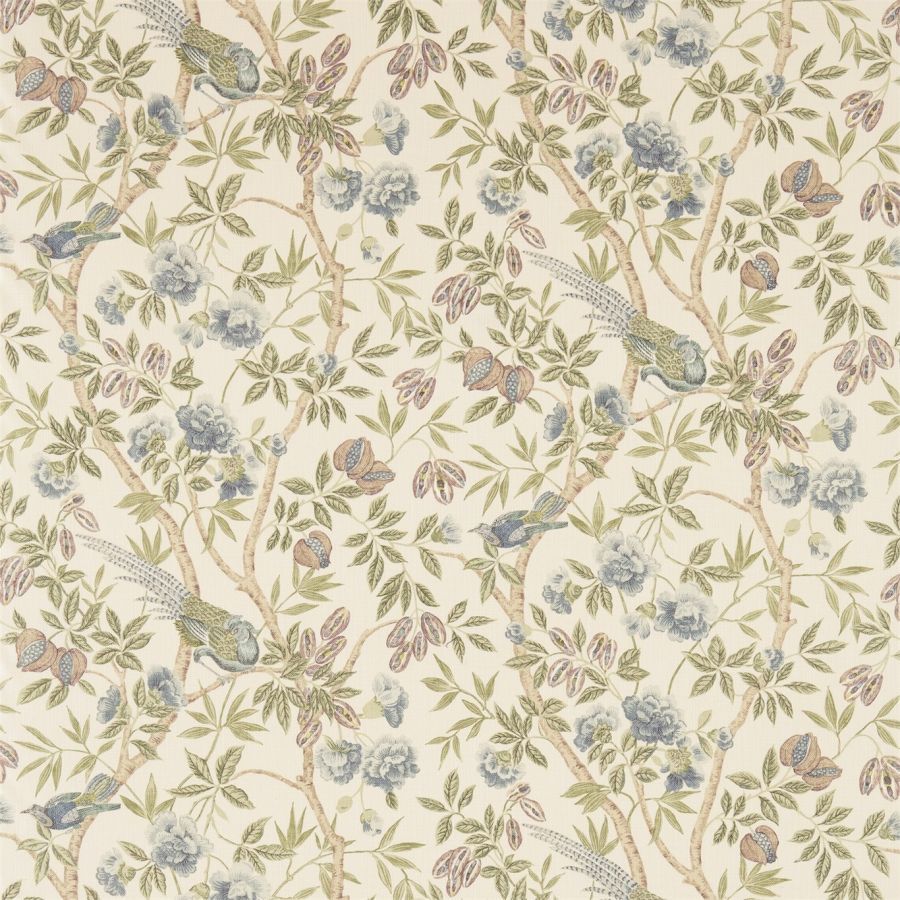 Ткань Sanderson 223969  Fabienne Prints & Embroideries, Цветы-Растения Предметы Персонажи от магазина Ткани Мира ✅