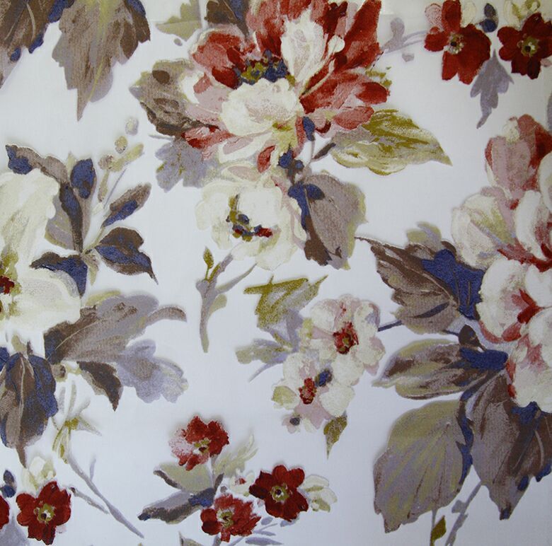 Shiraz Rose Devore ткань Dom Caro, Цветы-Растения от магазина Ткани Мира ✅