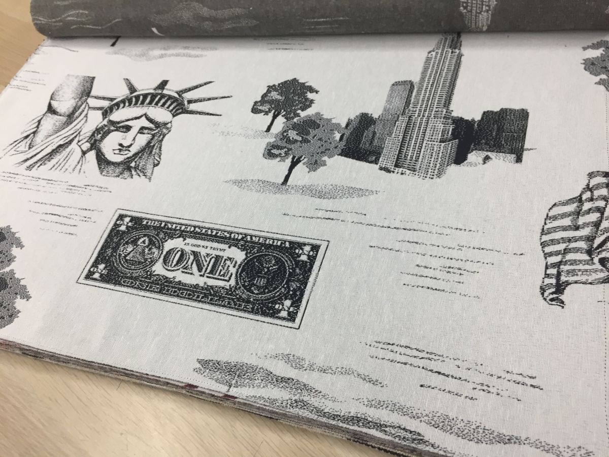 City Sights America ткань Decolux, Здания-Архитектура от магазина Ткани Мира ✅