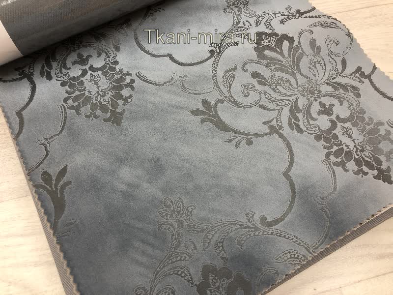 Symphony-0177-v01 ткань Windeco, Вензель-Завитки Дамаск от магазина Ткани Мира ✅