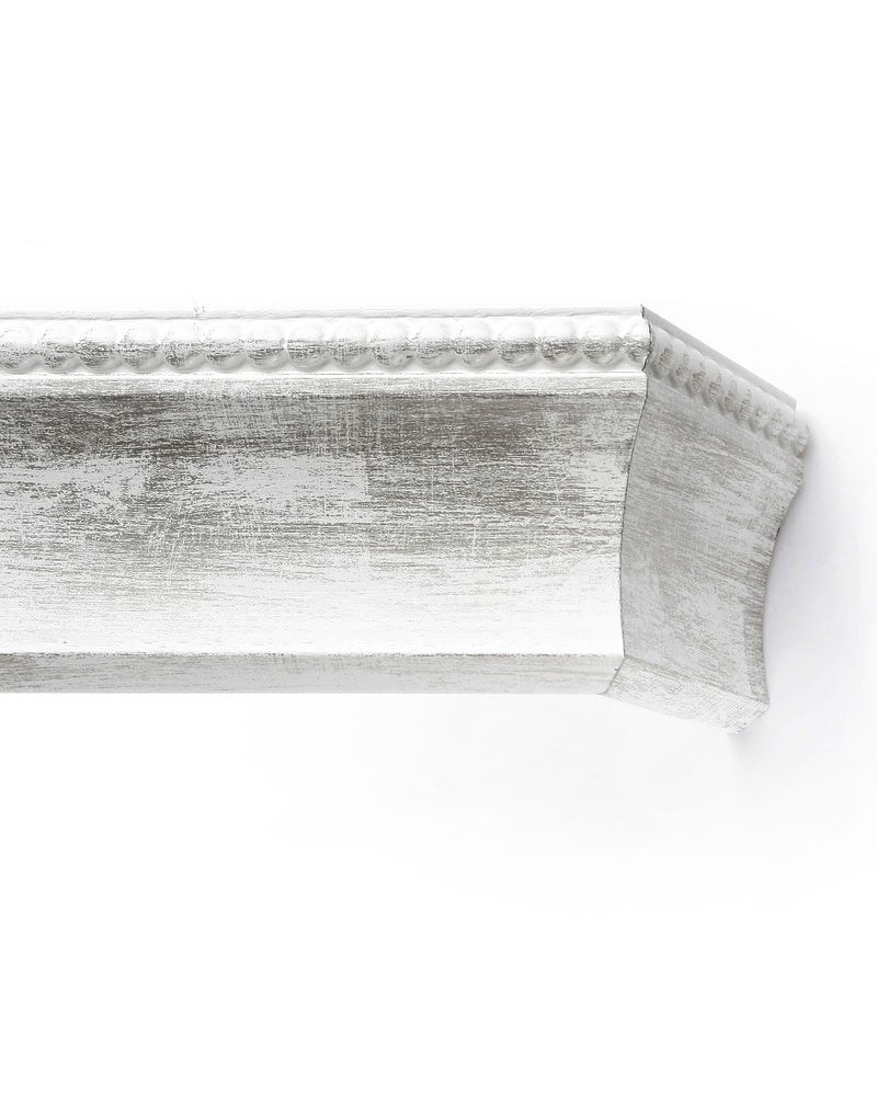 картинка Карниз Классика «Лувр» Бело-серебряный от магазина Ткани Мира