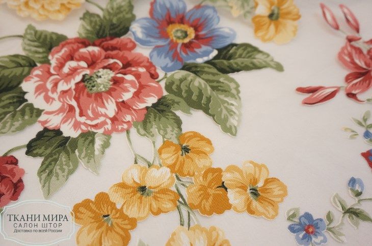 Ткань Corfu 01, 03, 05, 07, Цветы-Растения от магазина Ткани Мира ✅