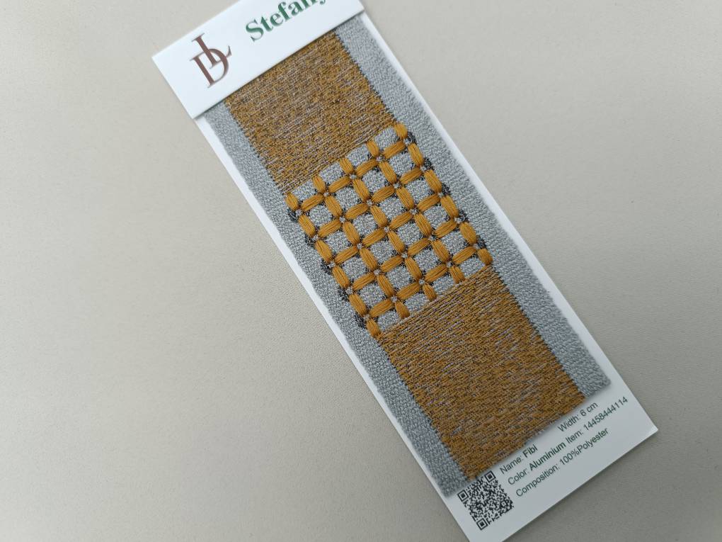 Fibi бордюр для штор Daylight, Геометрия от магазина Ткани Мира ✅